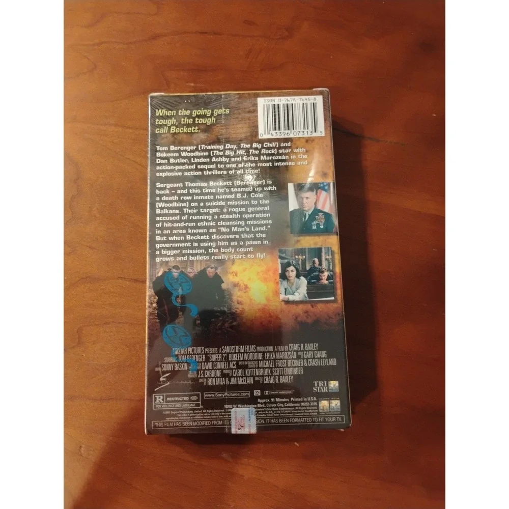 Sniper 2 (2002)‎ Sealed New Vhs Fast Shipping Vintage